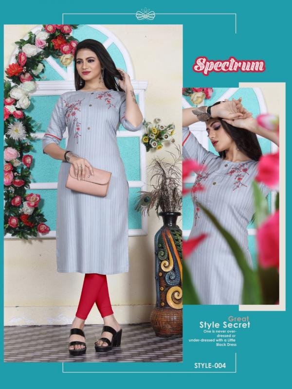 Aagya Spectrum Rayon Designer Exclusive Kurti Collection